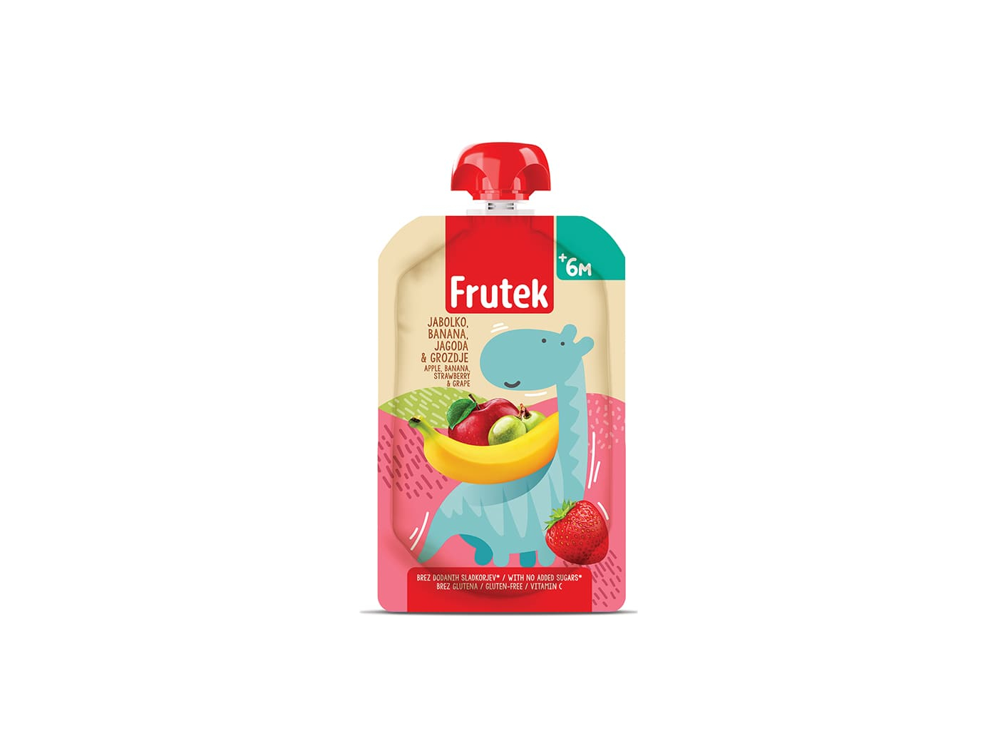 Kašica jabuka, banana, jagoda