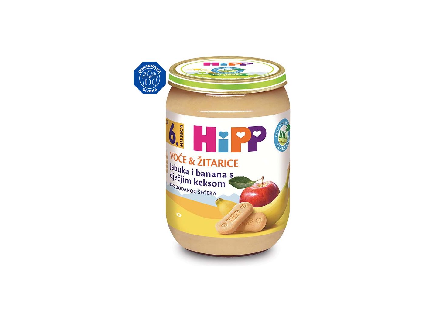 Kašica Hipp jabuka, banana i keks