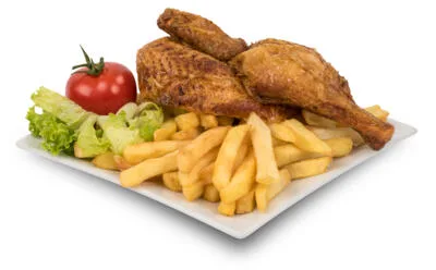 *POLOVICA PEČ PILETA I POMFRIT 550g