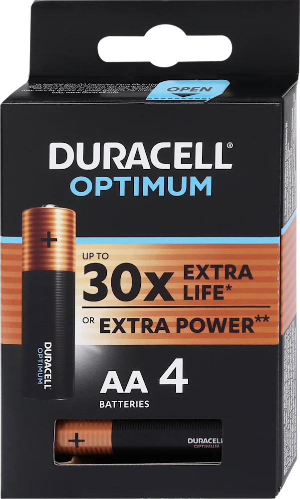 Duracell Optimum AA K4