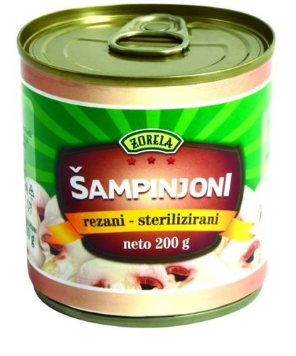 ŠAMPINJONI ZORELA 230 g REZANI