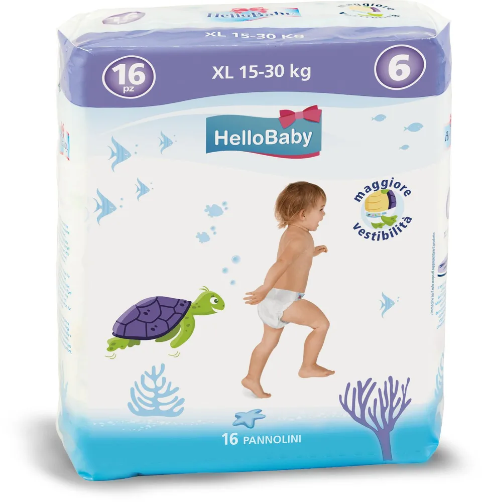 PELENE BABY XL 6,15-30kg, 16kom