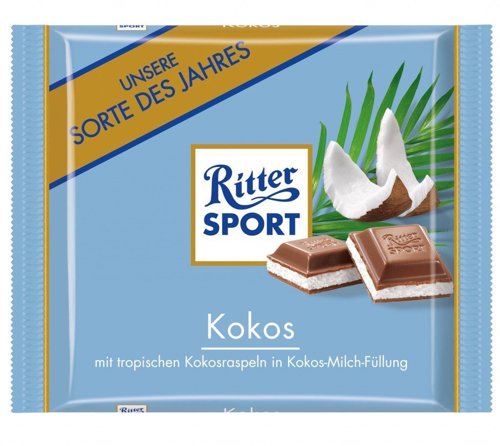 Čokolada Ritter Sport Kokos