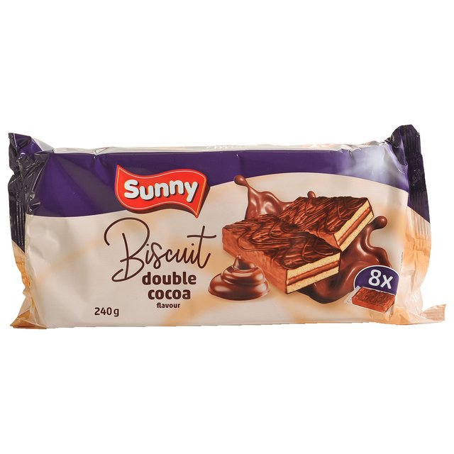 BISKVIT SUNNY PREL KAKAO PUNJENJE 240g 8/1