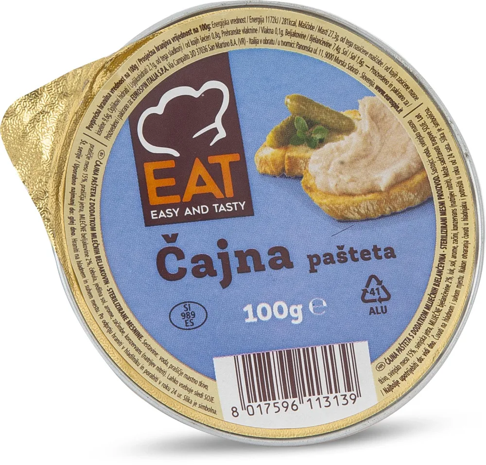 PAŠTETA ČAJNA 100g