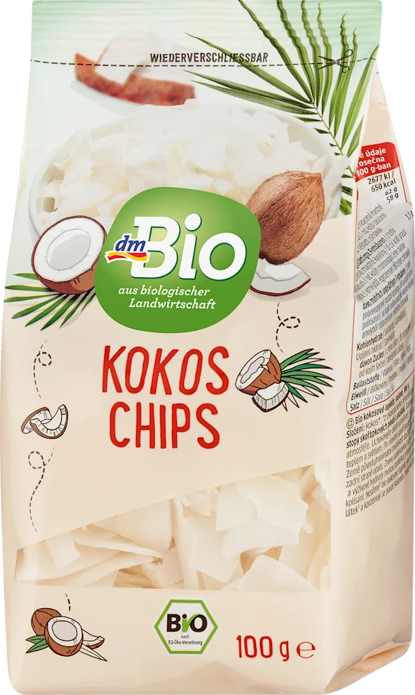 dmBio čips od kokosa 100 g