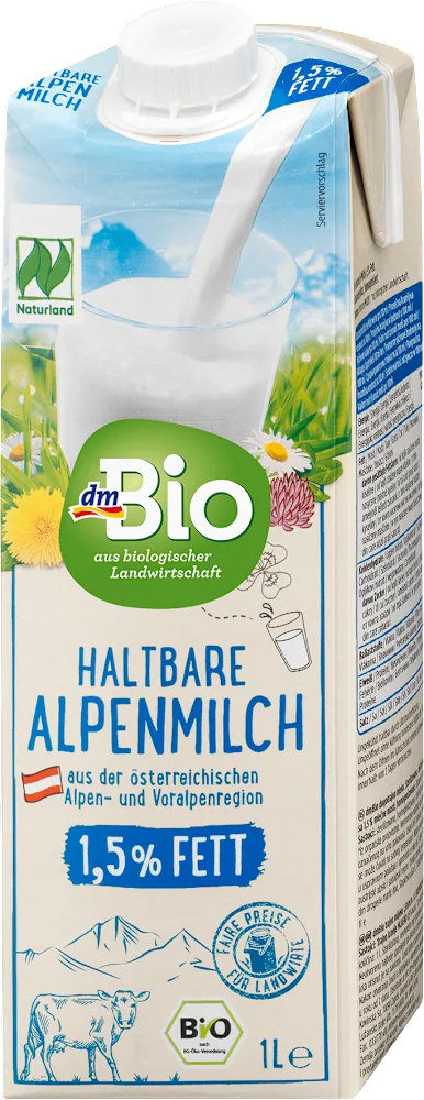 dmBio trajno        mlijeko 1,5%m.m. 1l