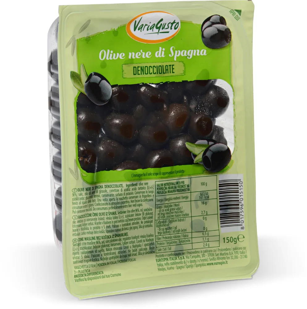 MASLINE CRNE BEZ KOŠTICE 150g