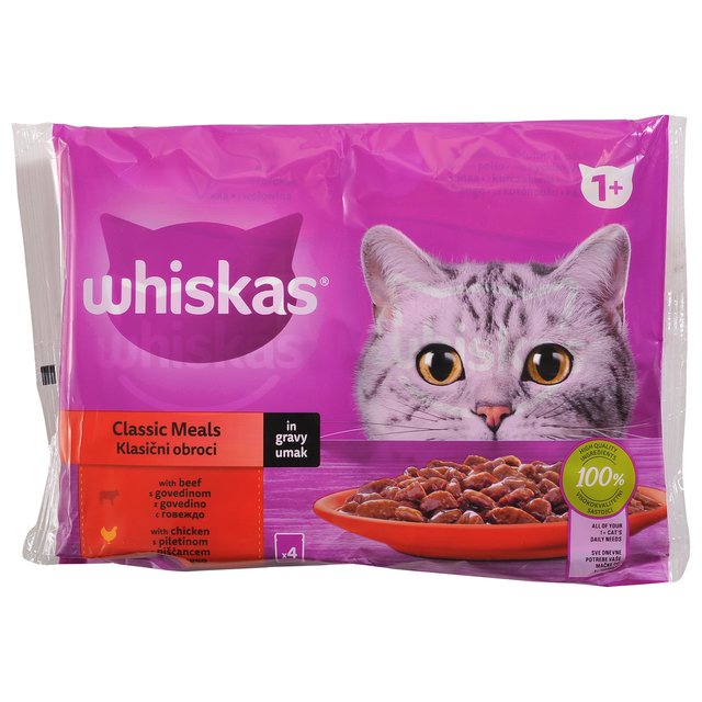 Whiskas 1+ Klasični Izbor 4x85g