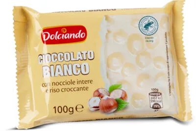 ČOKOLADA BIJELA S LJEŠNJACIMA 100g