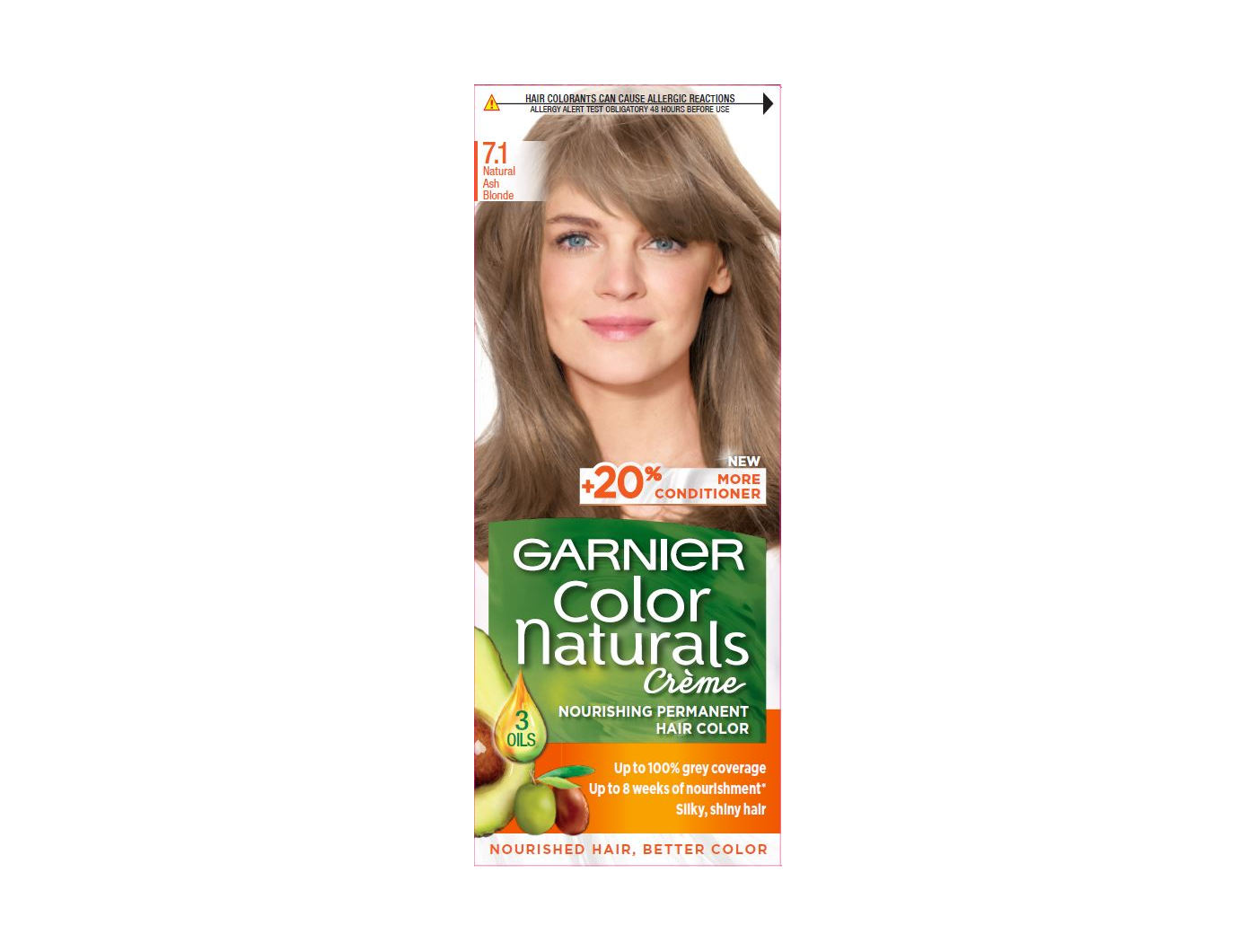 Color Naturals Boja za Kosu 7.1 Pepeljasto Plava
