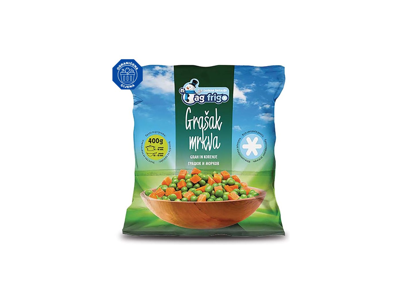GRAŠAK I MRKVA SMRZ 400 g AG