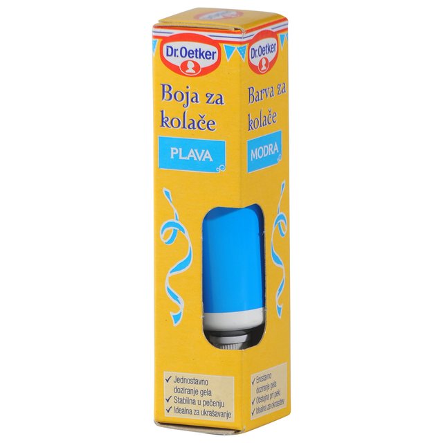 Boja za kolače plava