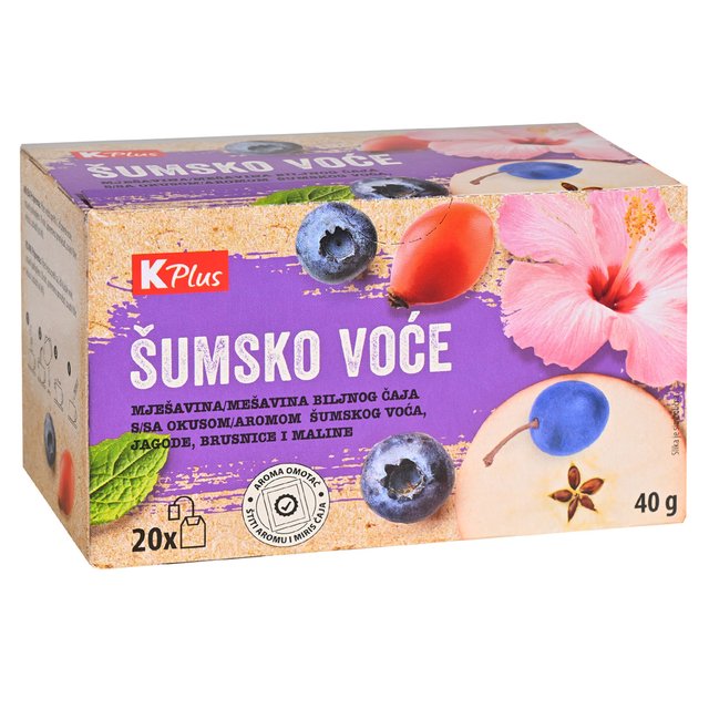 ČAJ K PLUS ŠUMSKO VOĆE 20X2g