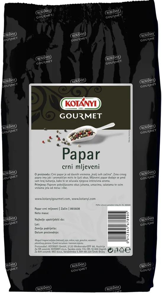 500G KOTANYI PAPAR CRNI MLJ. A