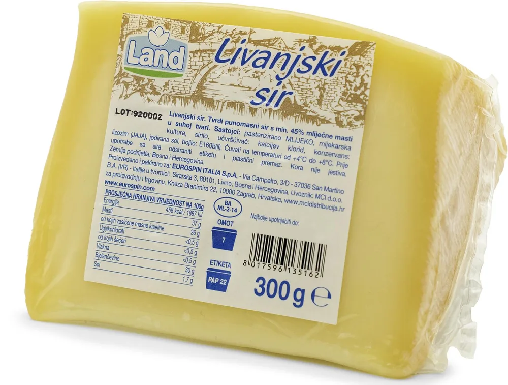 SIR LIVANJSKI 300 G