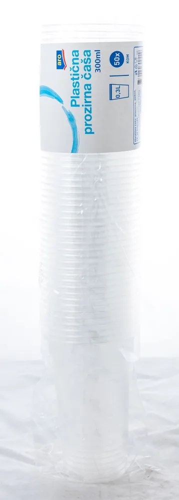 50/1 ARO PL. ČAŠE 0,3L, PROZIR