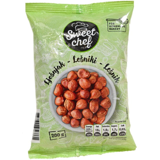 LJEŠNJAK JEZGRA SWEET CHEF 200g