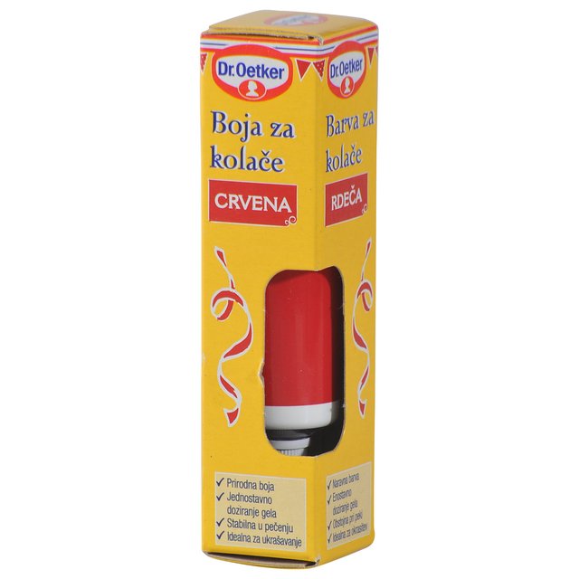Boja za kolače crvena