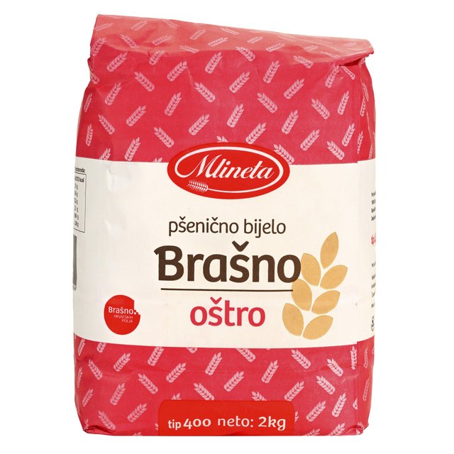 BRAŠNO OŠTRO T-400 2kg MLINETA