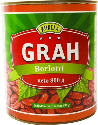 GRAH SMEĐI BORLOTTI  480g ZORELA