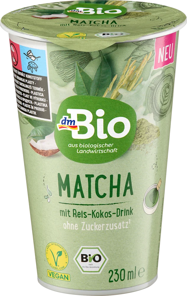 dmBio matcha s napit. kokos riža, 230 ml