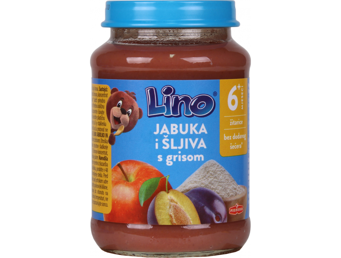Kašica jabuka šljiva s grisom