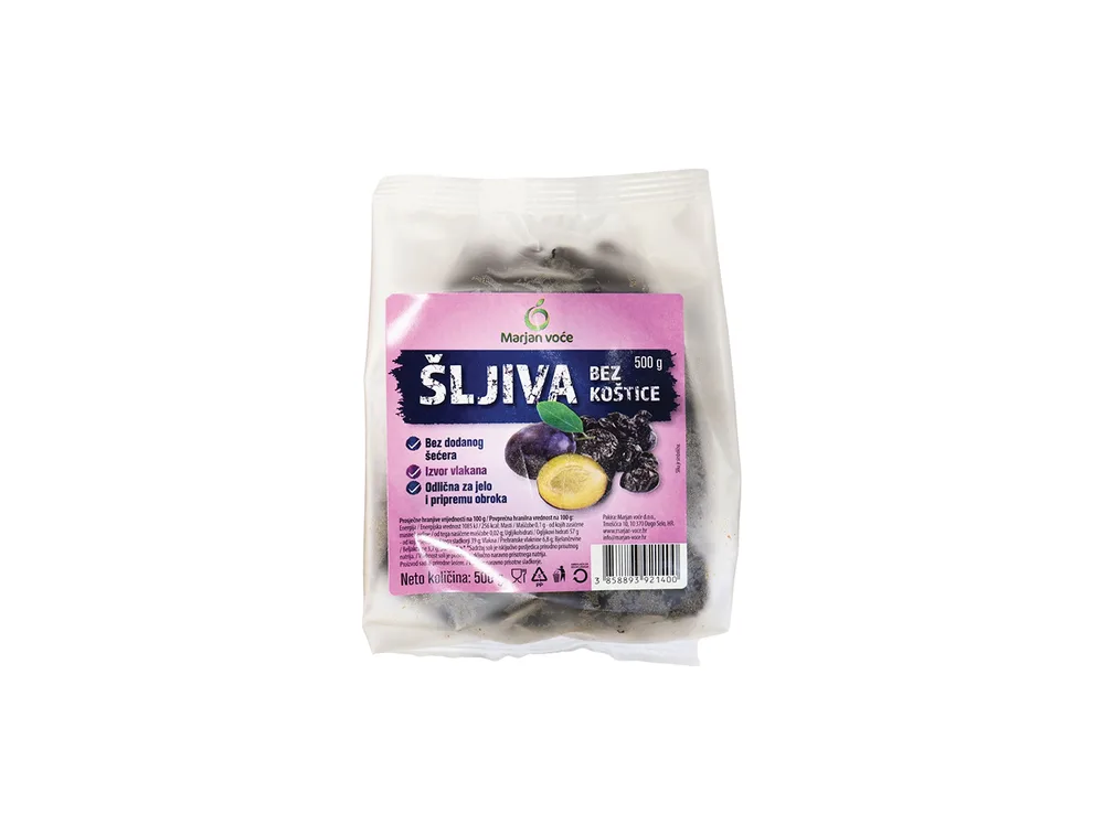 Šljiva sušena bez koštice 500 g