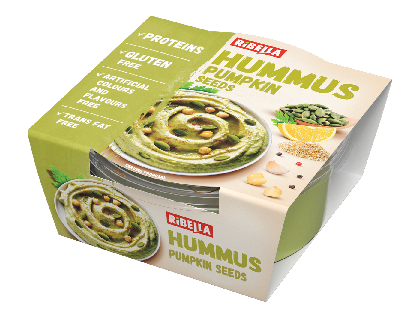 Hummus s bučinim sjemenkama