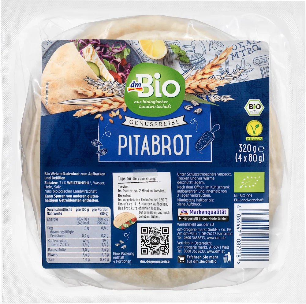 dmBio pita lepinja 320 g