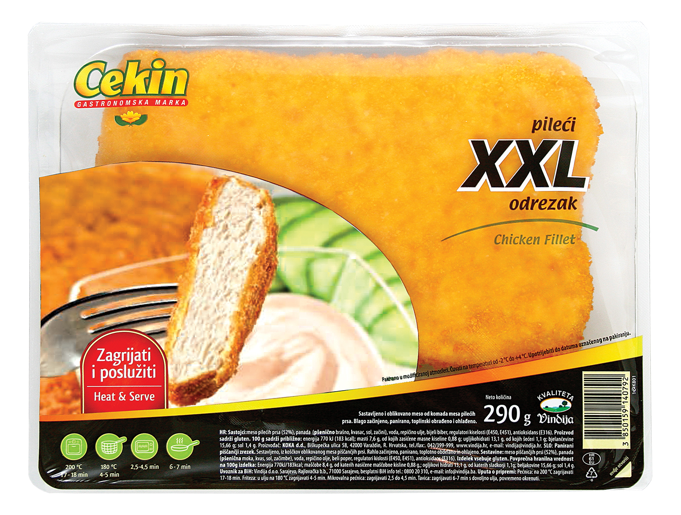 Panirani pileći XXL odrezak
