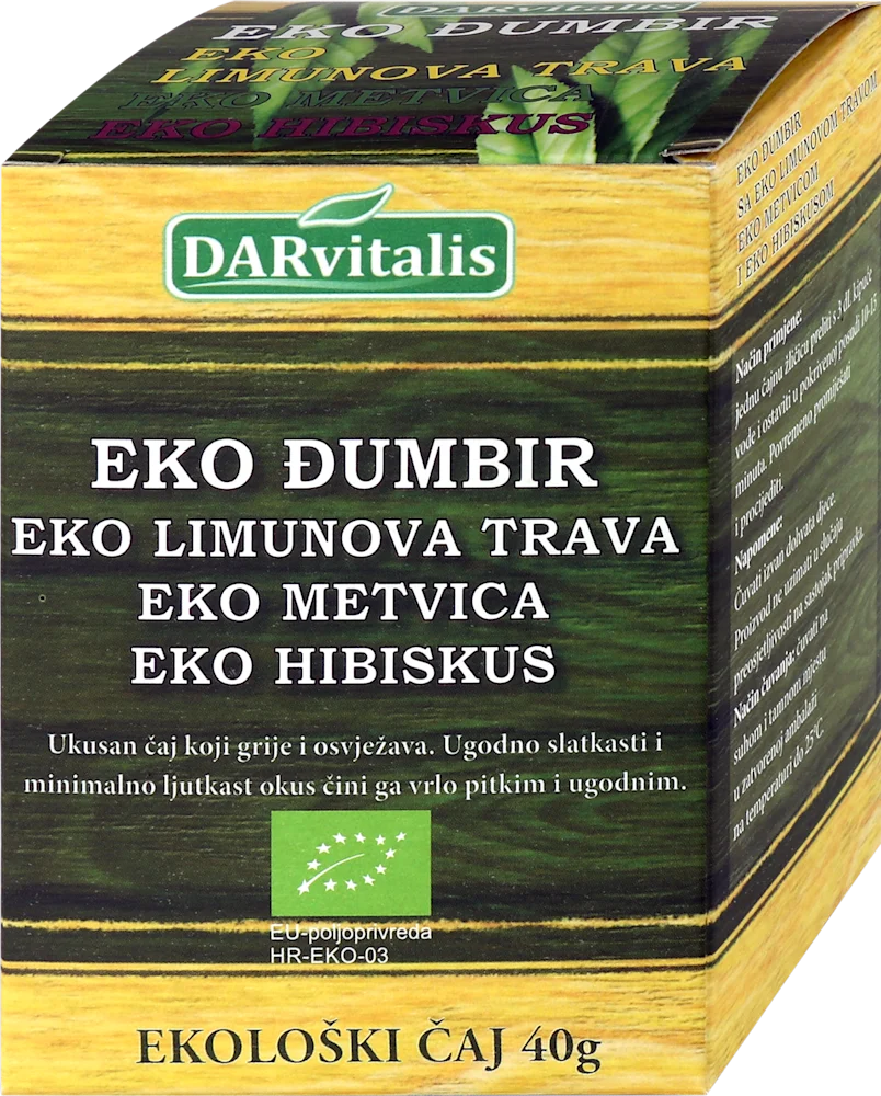 ČAJ EKO ĐUMBIR LIM.TRAVOM 40 g