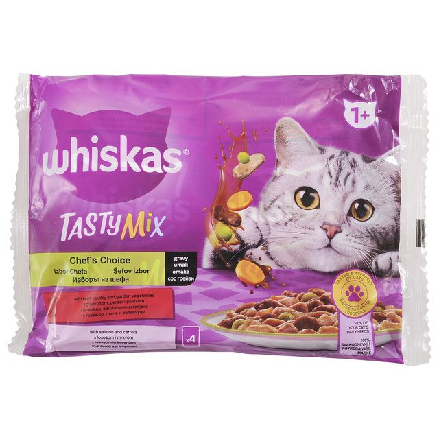 Whiskas Tasty Mix Izbor Kuhara 4x85g