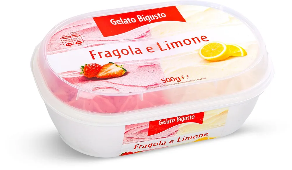 SLADOLED JAGODA LIMUN 500g