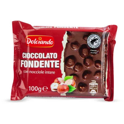 ČOKOLADA TAMNA S LJEŠNJACIMA 100g