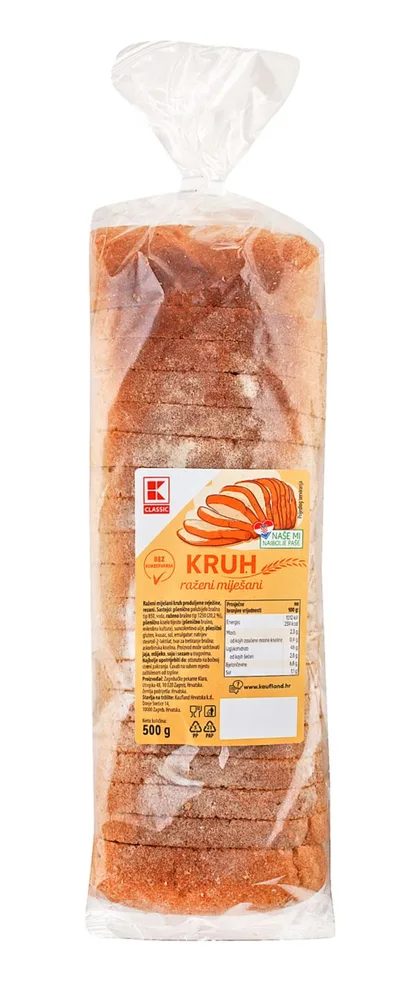 KLC.Kruh raženi miješani 500g