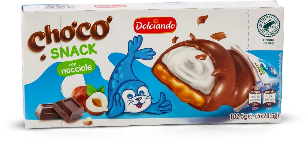 CHOCO SNACKS LJEŠNJAK 5x20,5g