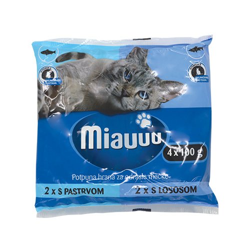 HRANA MIAUUU MM PAST./LOS. 2*2*100 g