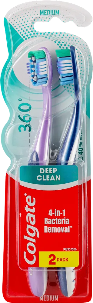 Četkica za zube Colgate 360 Medium 1+1