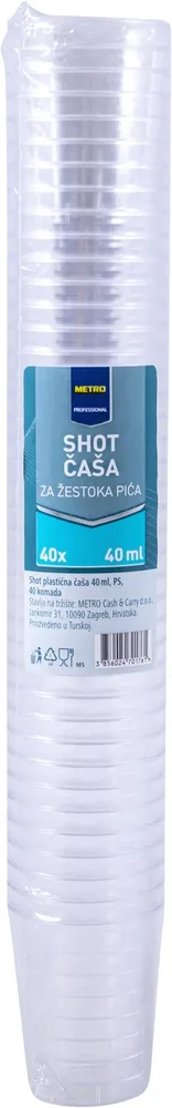 40/1 MPRO PL. SHOT ČAŠA 40ML