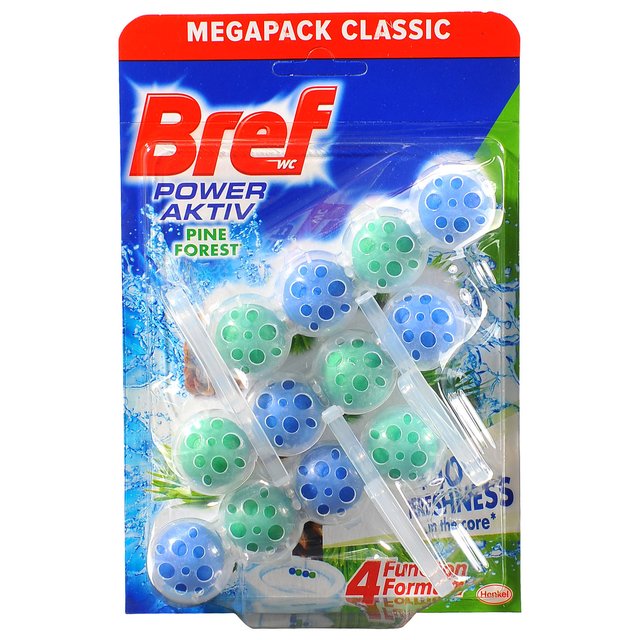 Osvježivač za WC Bref Power Aktiv Pine 3x50g