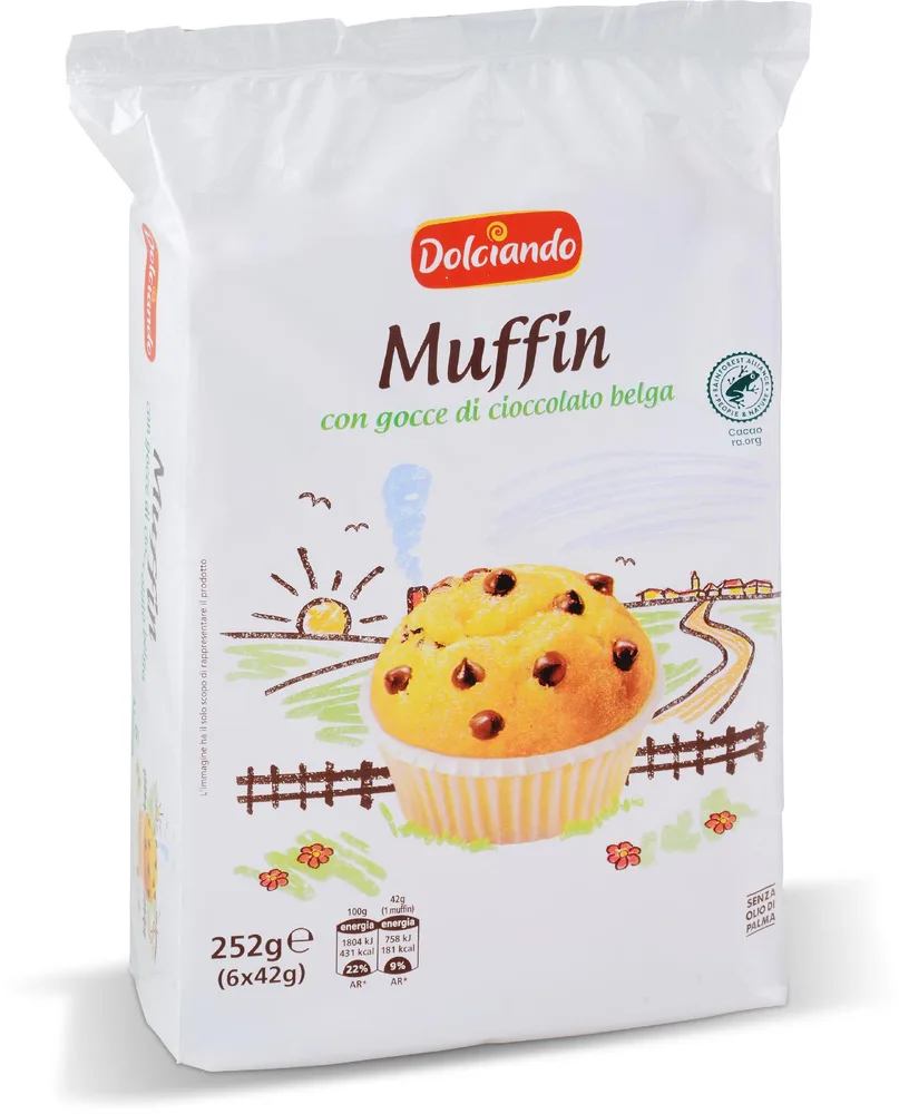 MUFFIN S BELGIJSKOM ČOKOLADOM 252g