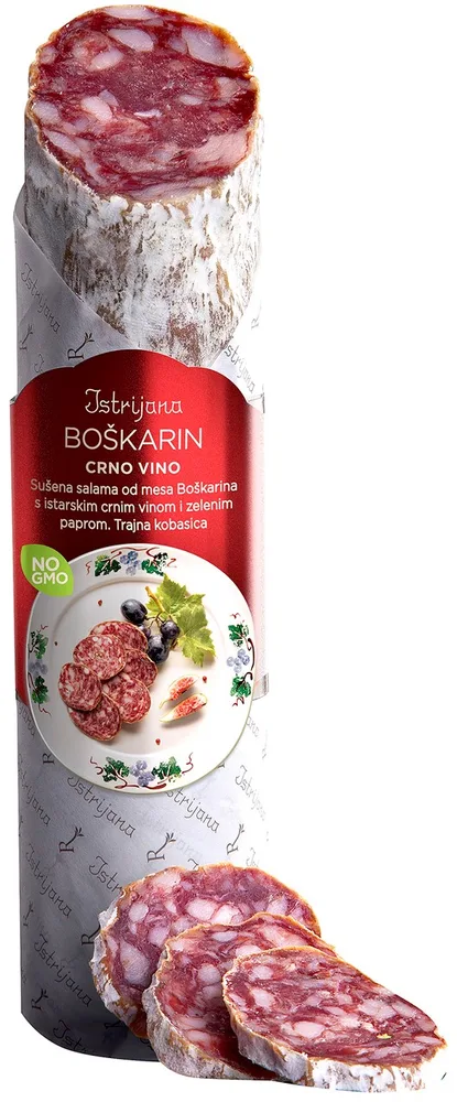 200G BOŠKARIN SALAMA-CRNO VINO