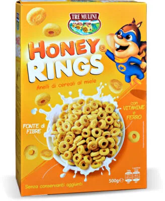 ŽITARICE HONEY RINGS 500g