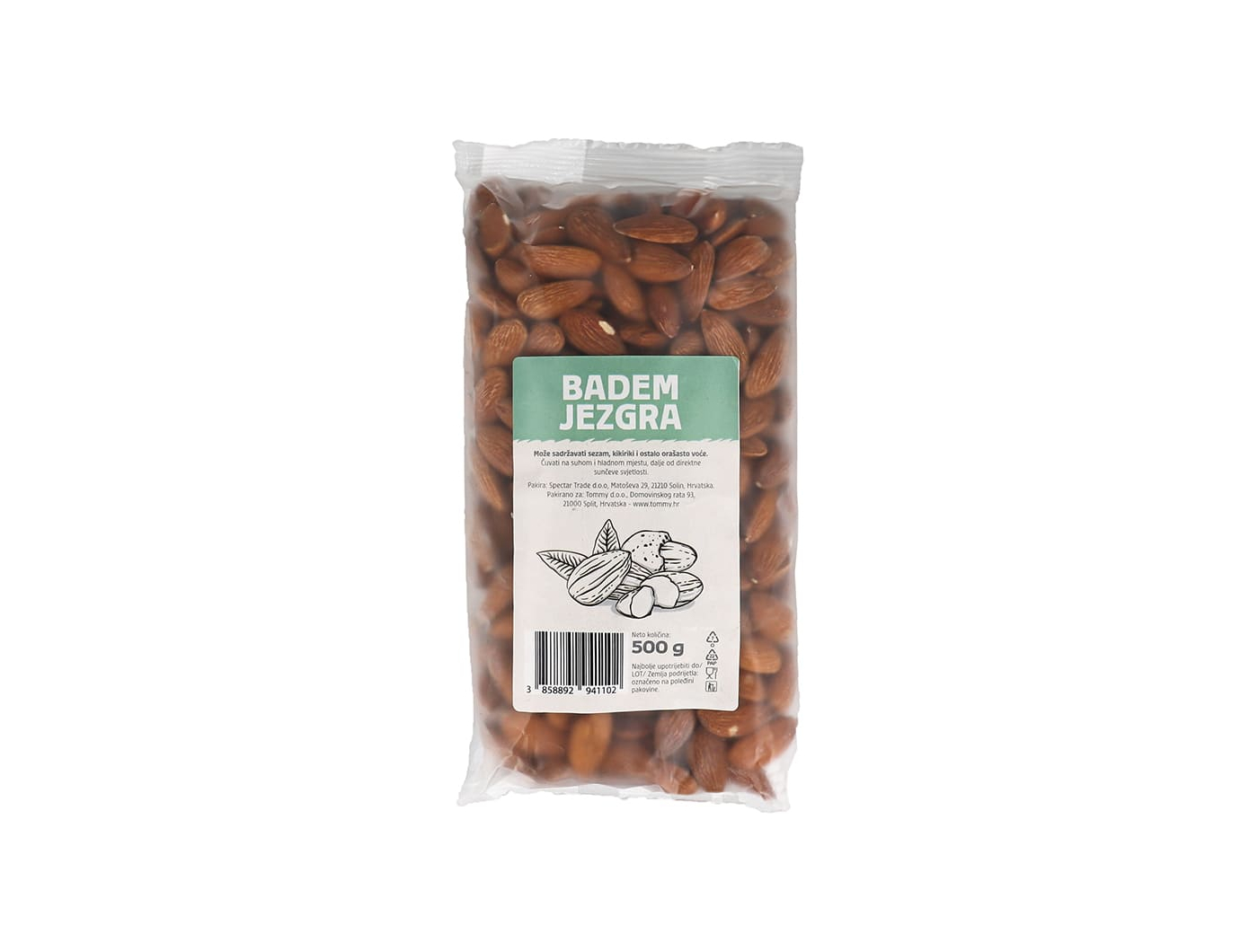 BADEM JEZGRA I KAT. 500 g