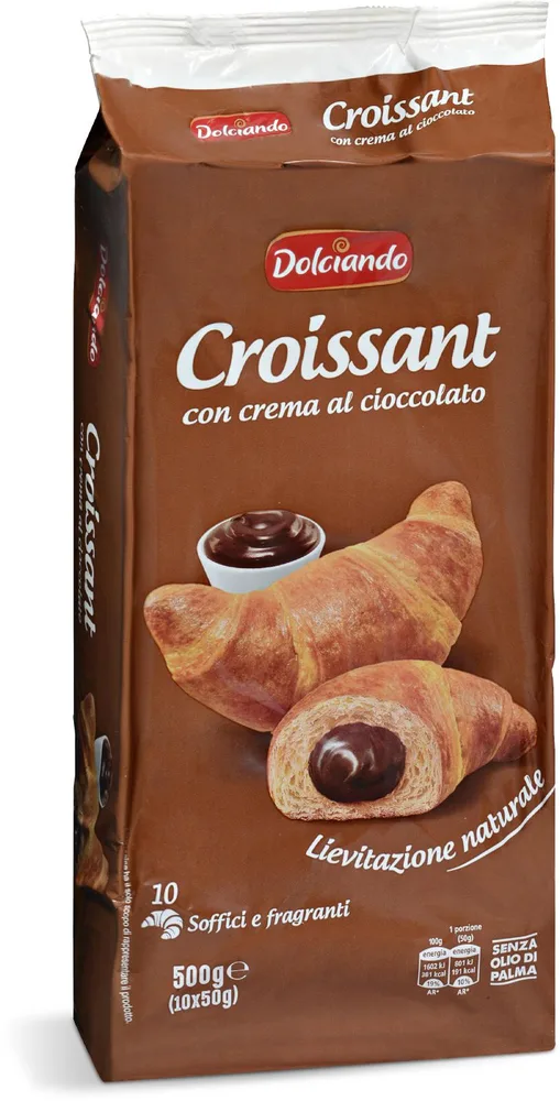 CROISSANT S ČOKOLADOM 10 kom 500g