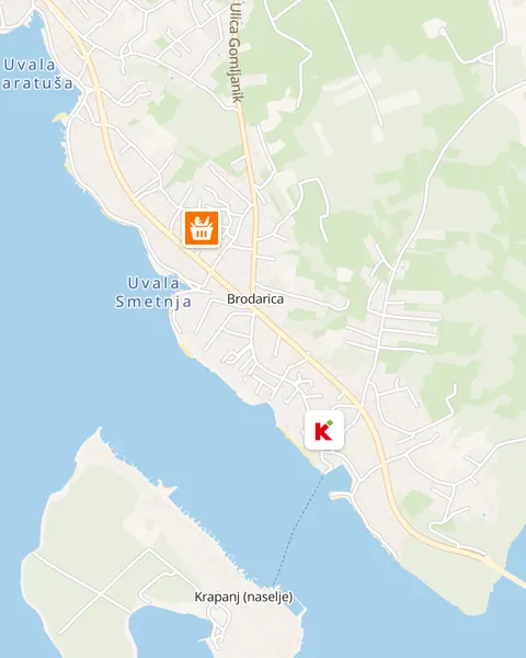 Karta trgovina u Brodarici
