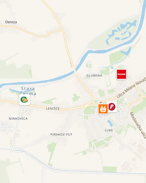 Karta trgovina u Čazmi