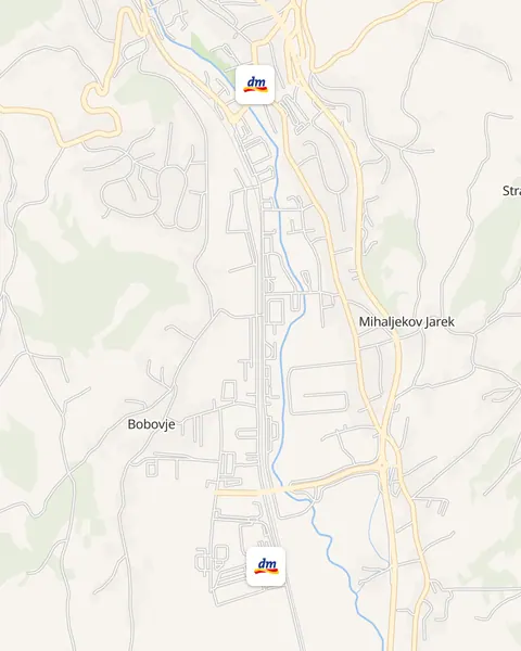 Karta trgovina dm u Krapini