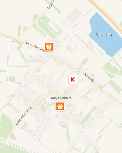 Karta trgovina u Donjoj Lomnici